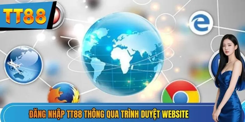 Đăng nhập TT88 thông qua trình duyệt website