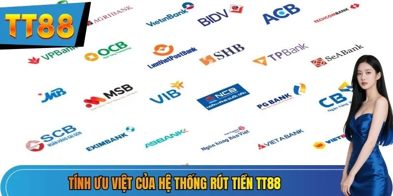 Tính ưu việt của hệ thống rút tiền TT88